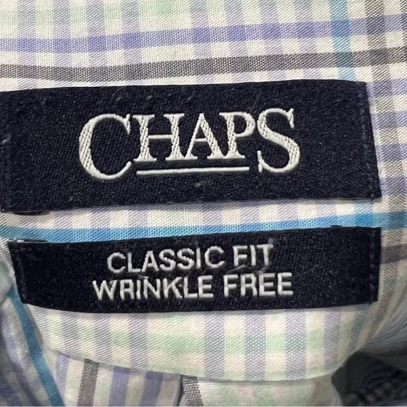 Chaps Classic Fit Button Down Long Sleeve Dress Shirt Men's